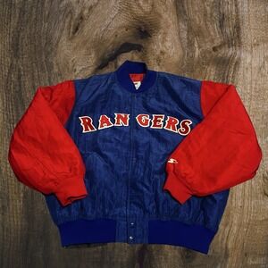 Vtg Starter Texas Rangers Jacket XL MLB Diamond Collection